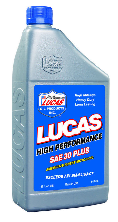 Motor Oil - High Performance Plus - 30W - Conventional - 1 qt Bottle - Each