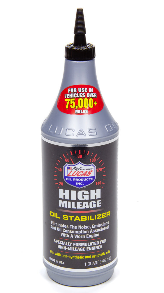 Motor Oil Additive - High Mileage Oil Stabilizer - 1 qt Bottle - Each