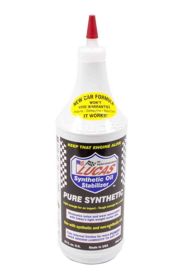 Motor Oil Additive - Pure Synthetic Oil Stabilizer - Synthetic - 1 qt Bottle - Each