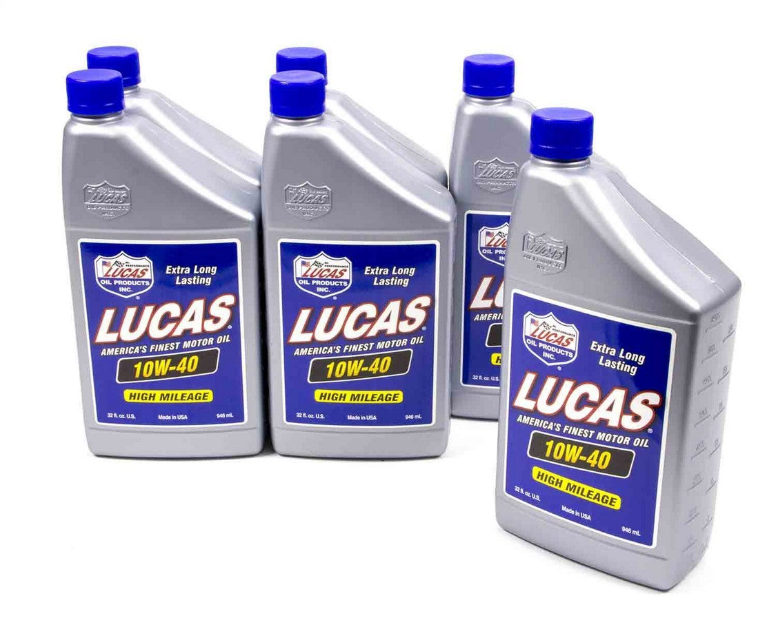Motor Oil - High Performance - 10W40 - Conventional - 1 qt Bottle - Set of 6