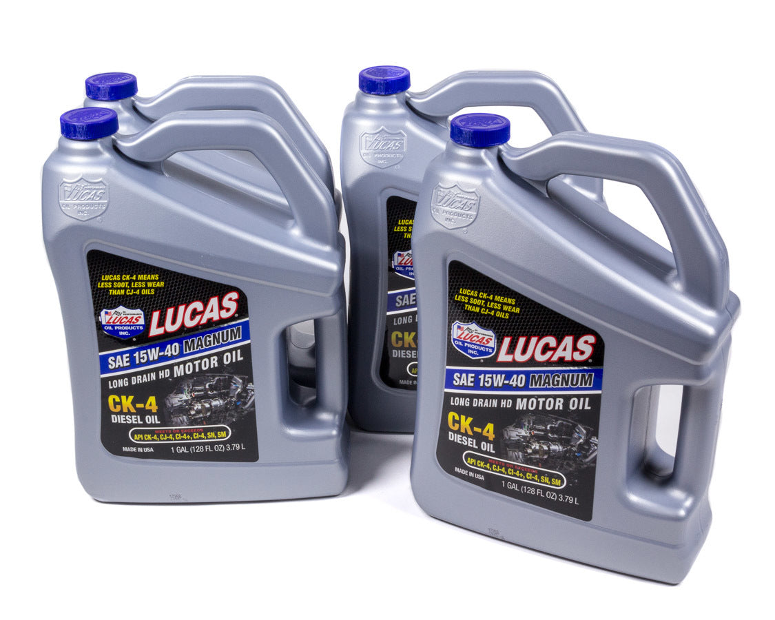 Motor Oil - Magnum CK4 Diesel Oil - 15W40 - Conventional - 1 gal Jug - Set of 4