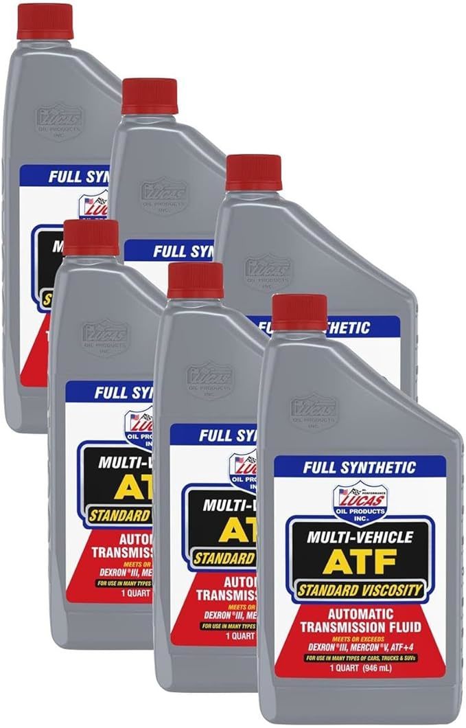 Transmission Fluid - Multi-Vehicle - ATF - Synthetic - 1 qt Bottle - Set of 6