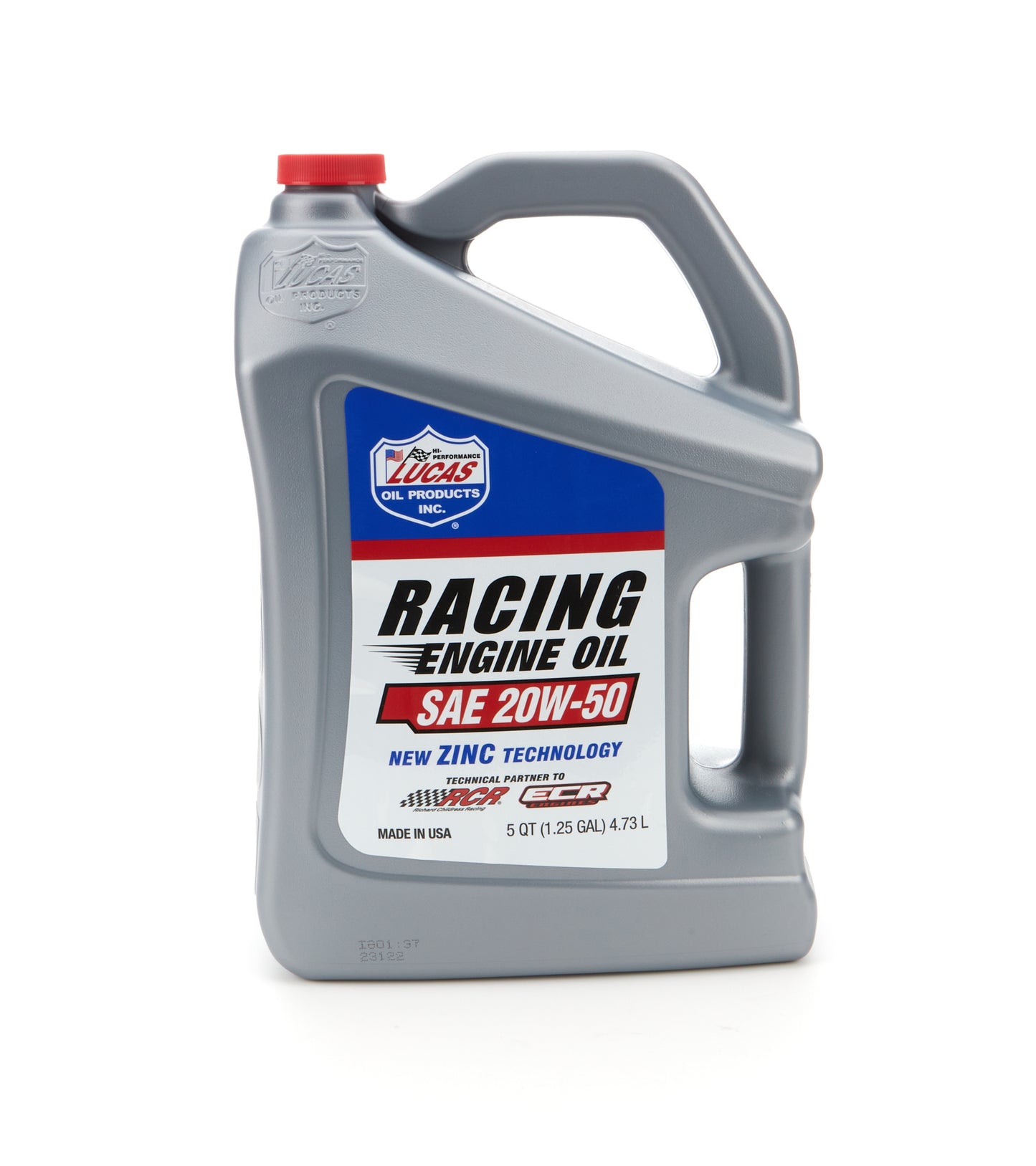 Motor Oil - Racing - High Zinc - 20W50 - Conventional - 5 qt Jug - Each