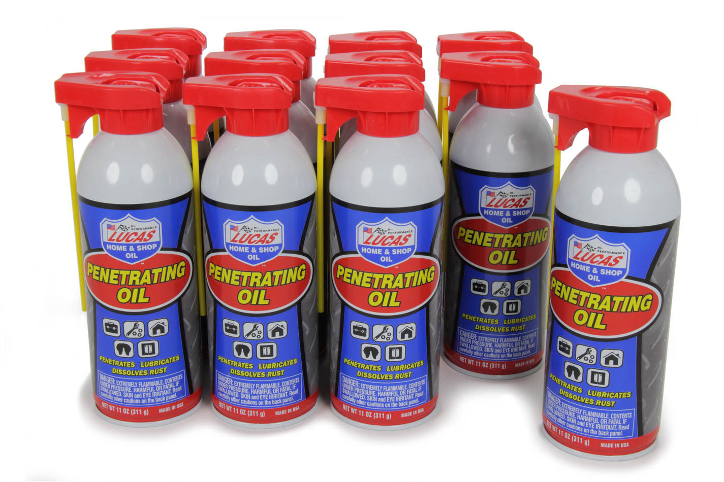 Spray Lubricant - Penetrating Oil - 11 oz Aerosol - Set of 12