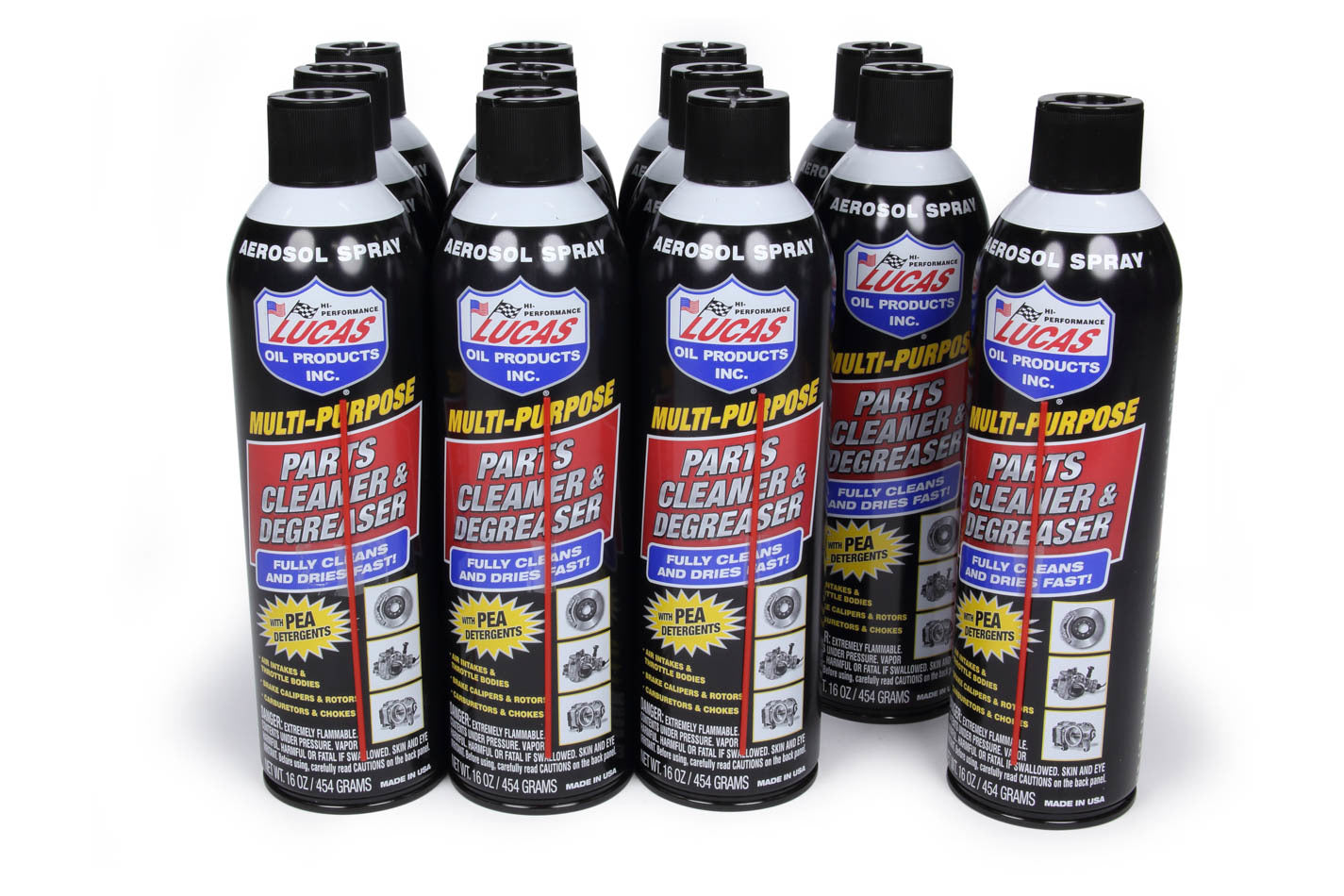 Degreaser - Parts Cleaner and Degreaser - 16 oz Aerosol - Set of 12
