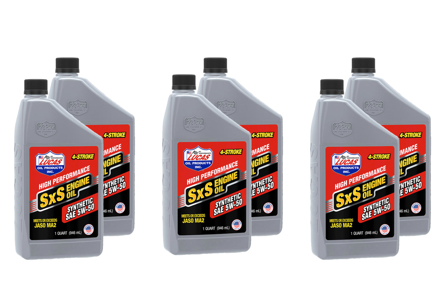 Motor Oil - SxS - 5W50 - Synthetic - 1 qt Bottle - Set of 6