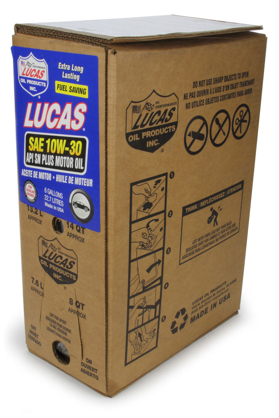 Motor Oil - Fuel Saving - 10W30 - Conventional - 6 gal Box - Each