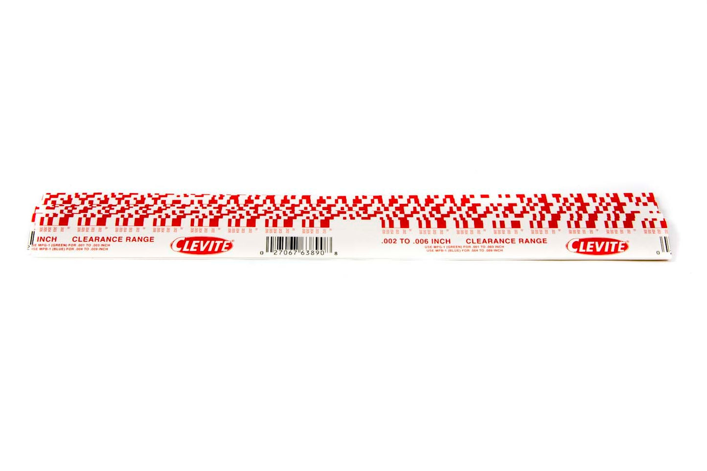Plastigage - 0.002-0.006 in Measurement Range - 11 in Long - Red - Set of 12