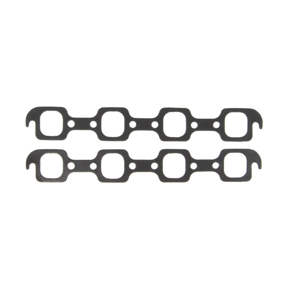 Engine & Accessories Header / Manifold Gasket - 1.600 x 1.775 in Oval Port - Steel Core Graphite - Small Block Ford - Pair