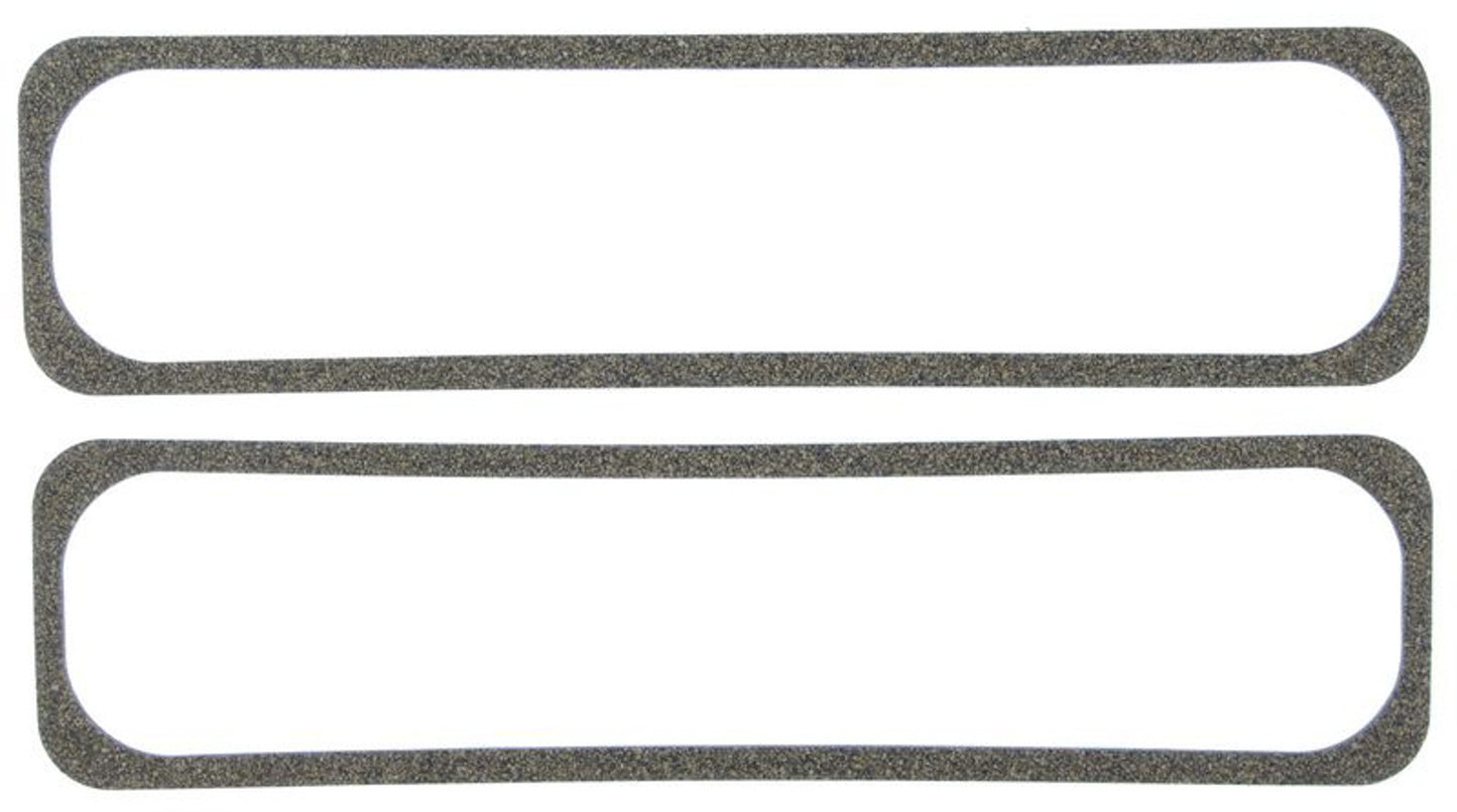 Valve Cover Gasket - 0.250 in Thick - Cork / Fiber - Center Bolt - Small Block Chevy - Pair