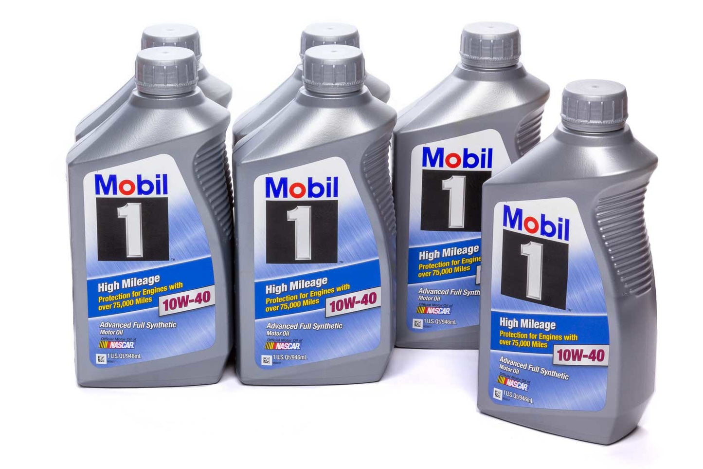 Motor Oil - High Mileage - 10W40 - Synthetic - 1 qt Bottle - Set of 6