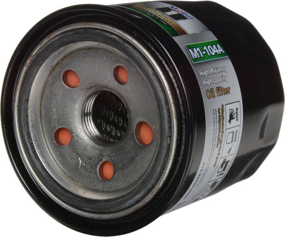 Oil Filter - Canister - Screw-On - 3.080 in Tall - 20 mm x 1.50 Thread - Steel - Black Paint - Various Applications - Each