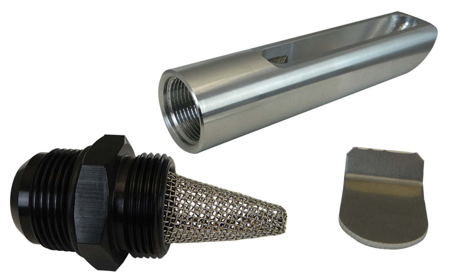 Oil Pump External Pickup - 16 AN - Billet Aluminum - Natural - Moroso Aluminum Oil Pans - Kit