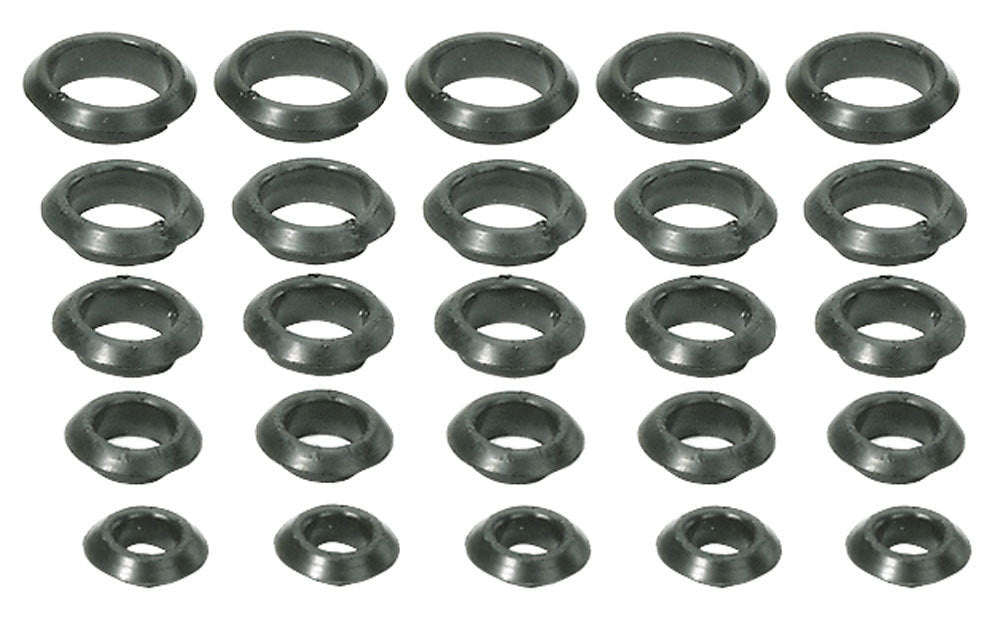 Firewall Grommet - 1/2 to 1 in OD - 7/16 to 7/8 in ID - Rubber - Kit