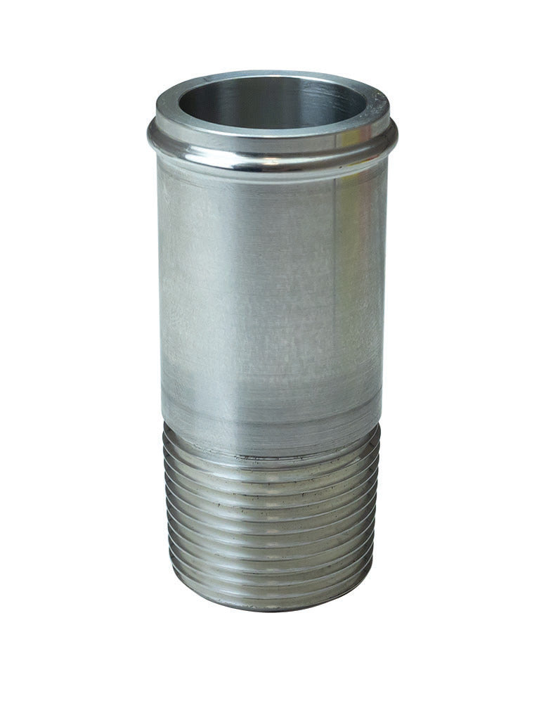 Fitting - Adapter - Straight - 1 in NPT Male to 1-1/4 in Hose Barb - Aluminum - Natural - Each