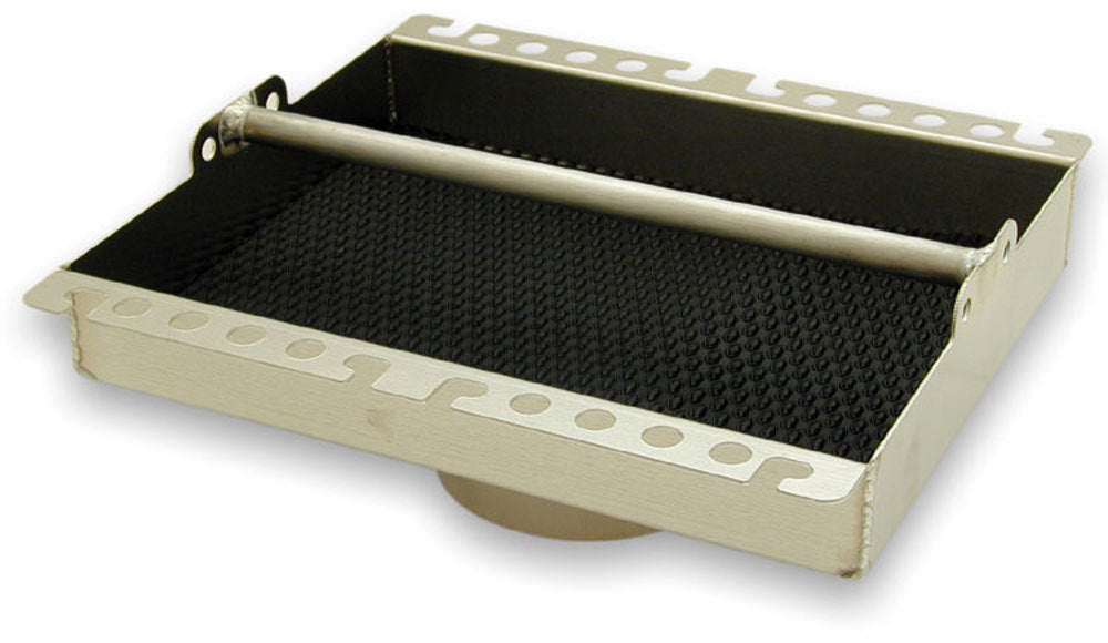 Tool Tray - Carburetor - 10 x 13 in - 0.063 in Thick Aluminum - 5-1/8 in Diameter Flange - Each