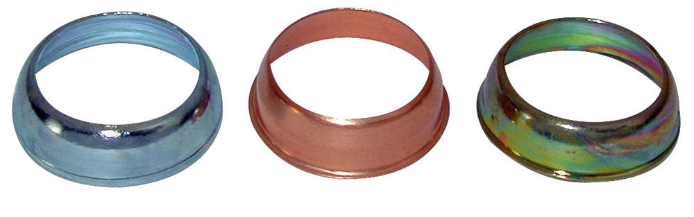 Spark Plug Washer - Indexing - 14 mm Tapered Seat - 0.010 in / 0.021 in / 0.032 in Thick - Set of 30