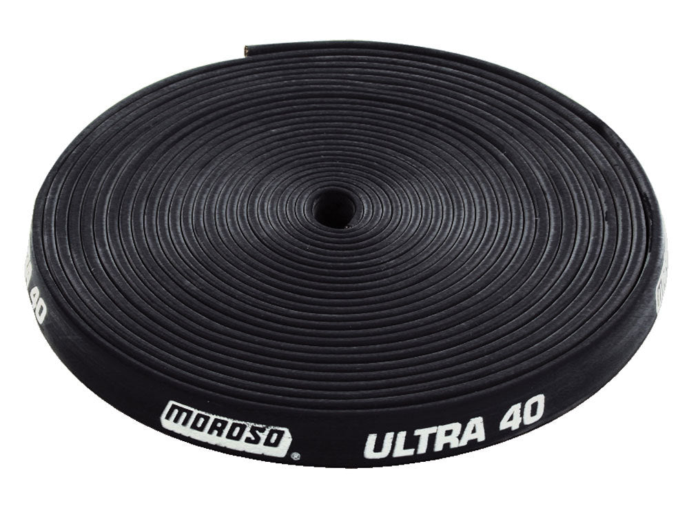 Spark Plug Wire Sleeve - Ultra 40 - 8.65 mm Wires - 25 ft - Fiberglass / Silicone - Black - Each