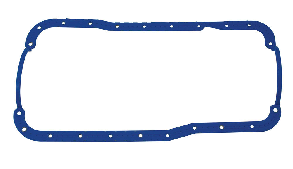 Oil Pan Gasket - 1-Piece - Steel Core Rubber - Dimpled Rail Pan Small Block Ford - Each