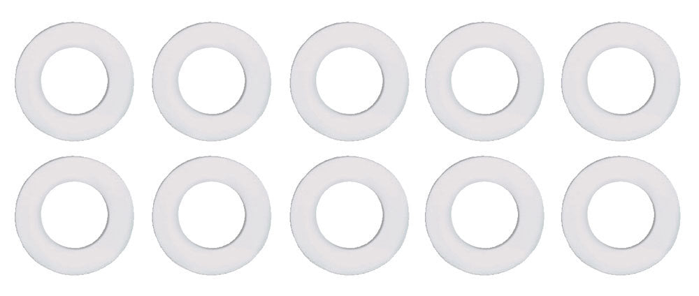 Sealing Washer - 0.5 in ID - 0.875 in OD - Nylon - Drain Plug - Set of 10