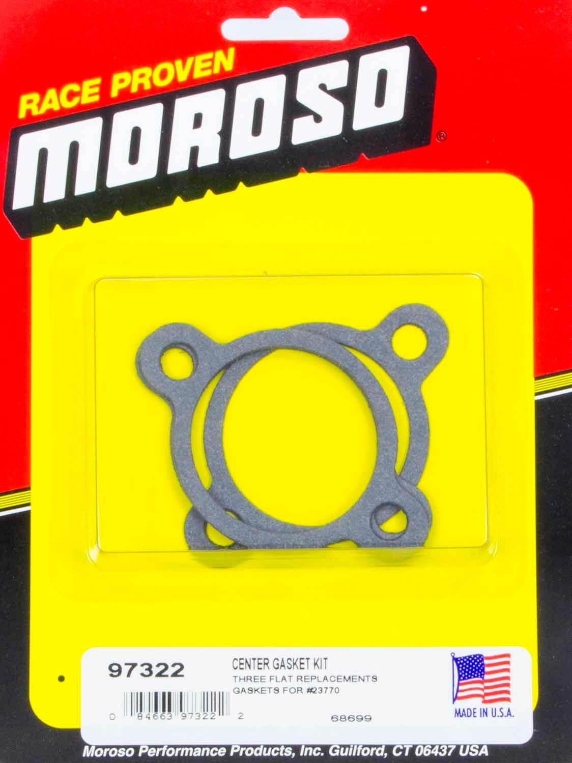 Oil Bypass Plate Gasket - Moroso Style Oil Filter Bypass Plate - Each