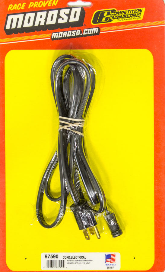 Electric Cord - Moroso Style Oil Pre-heaters - Each