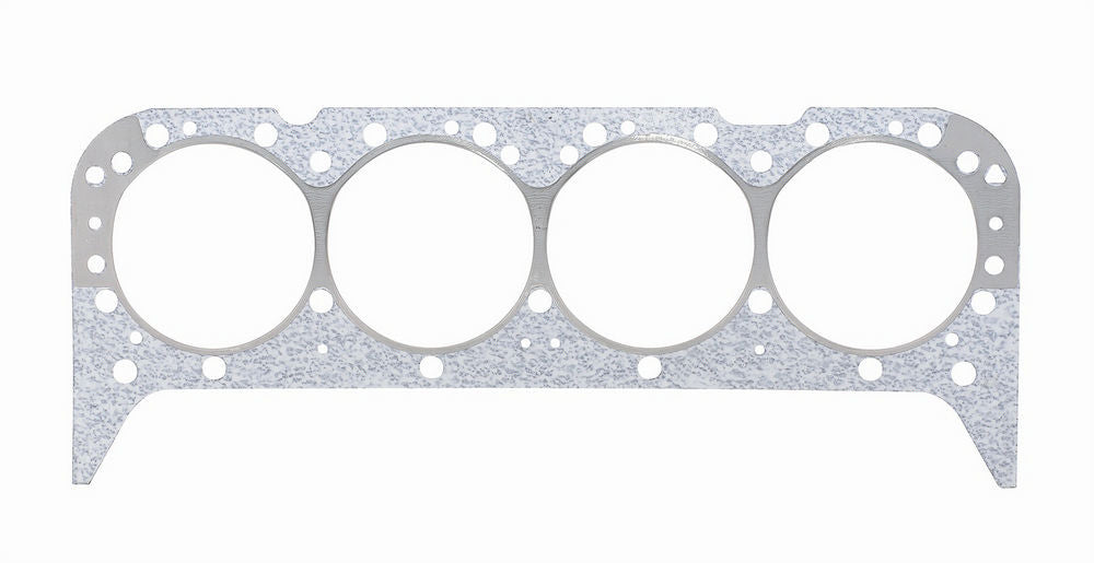 Cylinder Head Gasket - 4.130 in Bore - 0.028 in Compression Thickness - Rubber Coated - Steel Core Graphite - Small Block Chevy - Each