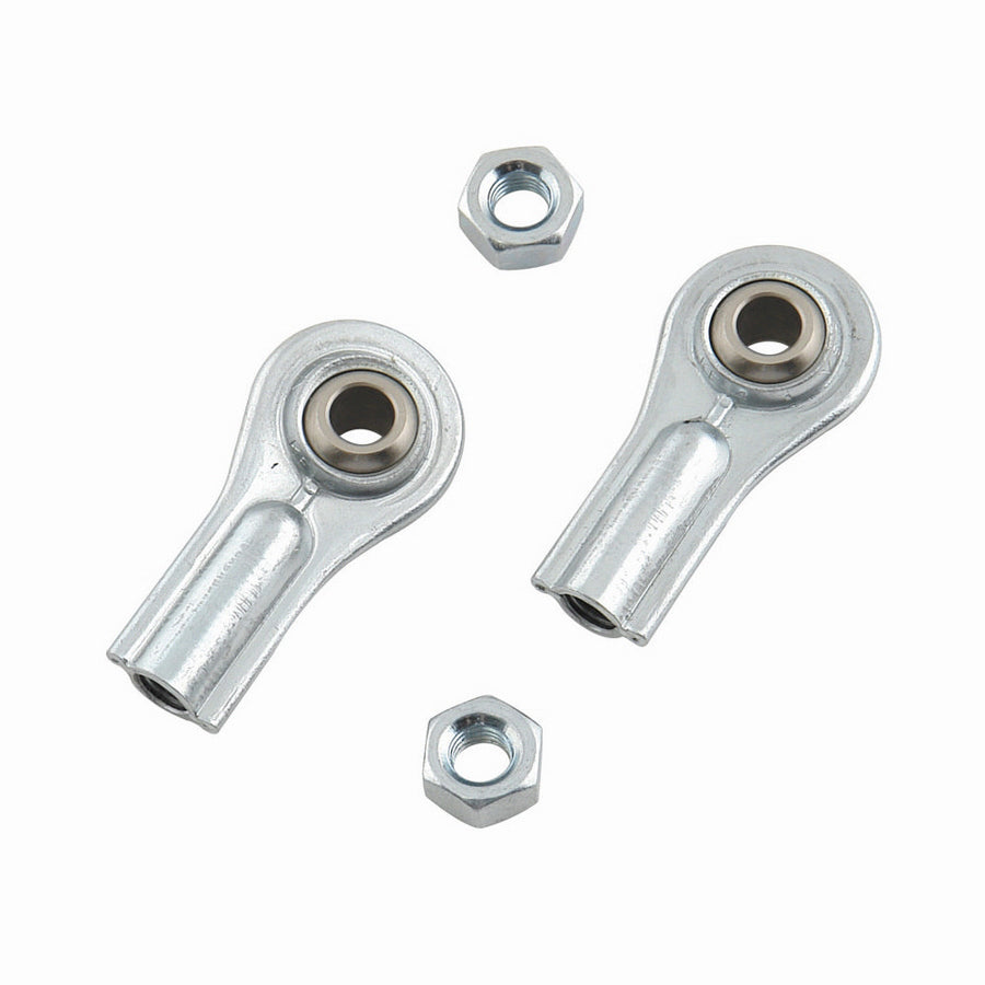 Rod End - Spherical - 1/4 in Bore - 1/4-28 in Female Thread - Steel - Zinc Oxide - Throttle Linkages - Pair