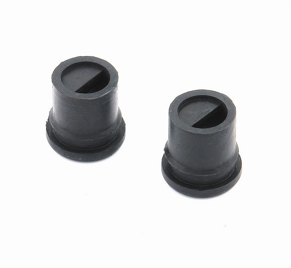 Breather Grommet - 1.220 in Hole - Baffled - Rubber - Black - Pair