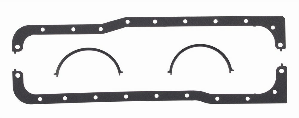 Oil Pan Gasket - Ultra-Seal - Multi-Piece - Rubber Coated Fiber - Small Block Ford - Kit