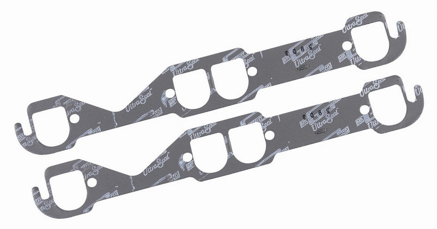 Engine & Accessories Header / Manifold Gasket - Ultra-Seal - 1.550 x 1.710 in D Port - Steel Core Laminate - Small Block Chevy - Pair