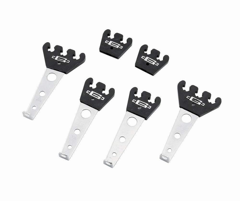 Spark Plug Wire Loom - Competition - Valve Cover Mount - 7-8 mm - Black / Chrome - Kit