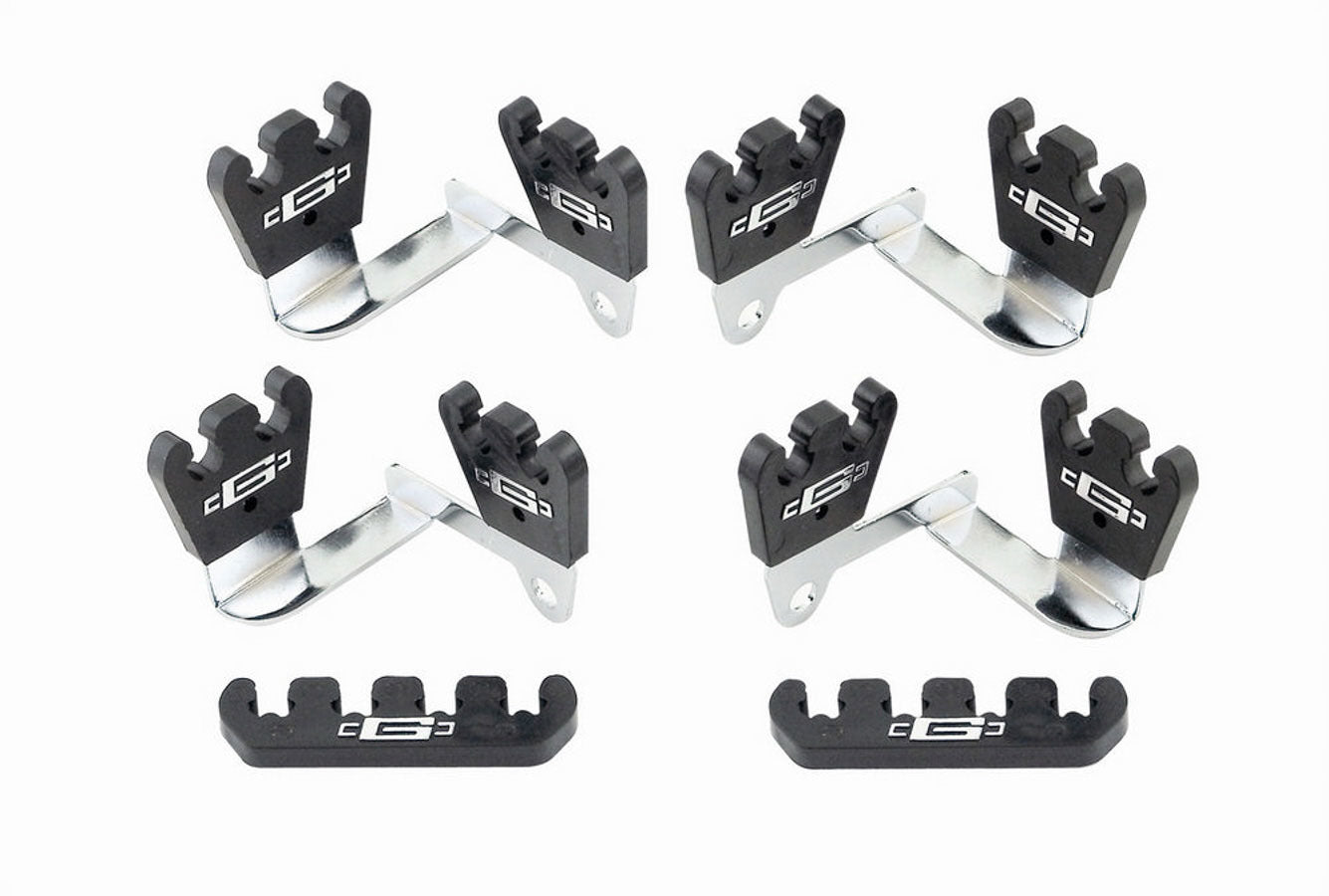 Spark Plug Wire Loom - Custom - Valve Cover Mount - 7-8 mm - Black / Chrome - Kit