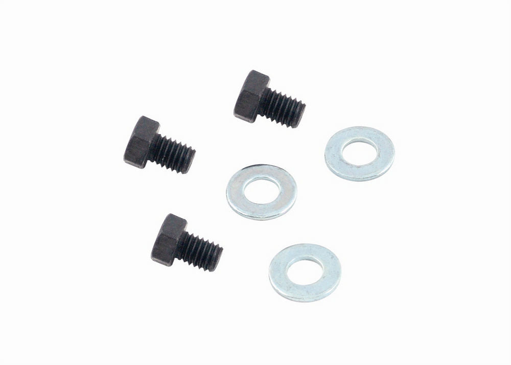 Torque Converter Bolt Kit - 3/8-20 in Thread - 0.5 in Long - Hex Head - Steel - Black Oxide - TH400 - Set of 3