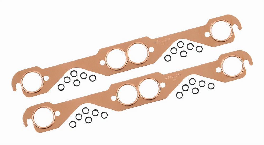 Engine & Accessories Header / Manifold Gasket - Copperseal - 1.500 Round Port - Copper - Small Block Chevy - Pair