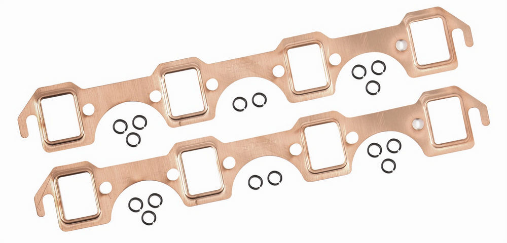 Engine & Accessories Header / Manifold Gasket - Copperseal - 1.120 x 1.480 in Rectangle Port - Copper - Small Block Ford - Pair