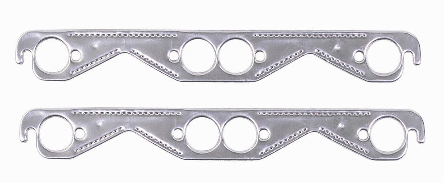 Engine & Accessories Header / Manifold Gasket - 1.630 in Round Port - Multi-Layered Aluminum - Small Block Chevy - Pair