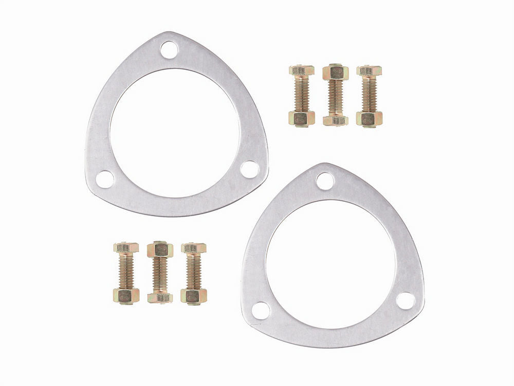 Collector Gasket - 0.12 in Thick - 3 in Diameter - 3-Bolt - Aluminum - Pair