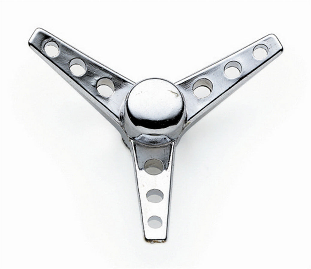 Air Cleaner Nut - Tri-Bar - 1/4-20 in Thread - Steel - Chrome - Each