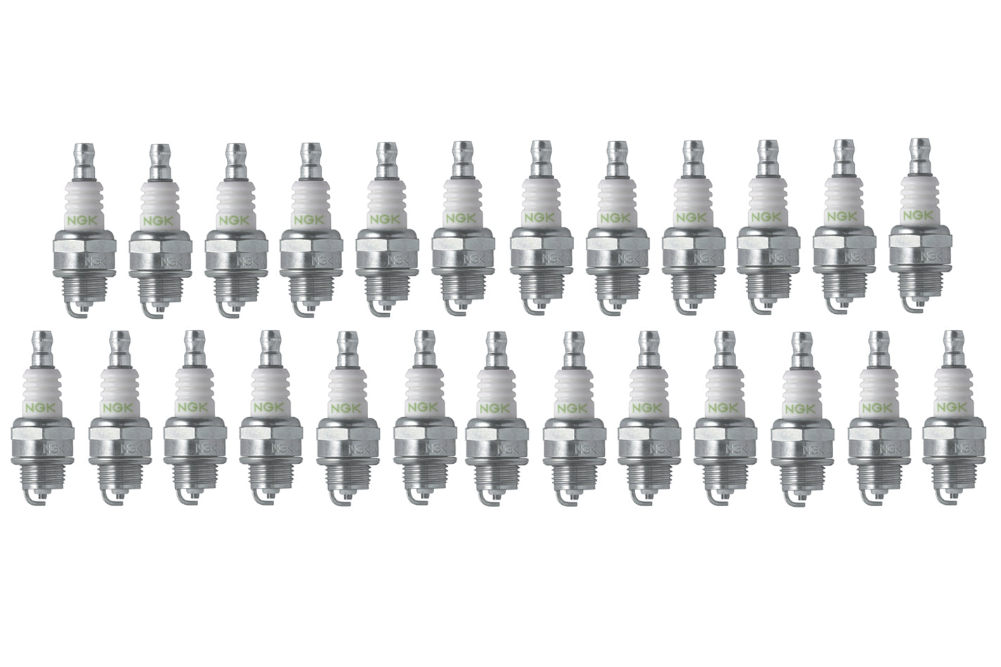 Spark Plug - NGK Standard - 14 mm Thread - 0.370 in Reach - Gasket Seat - Stock Number 92628 - Non-Resistor - Set of 25