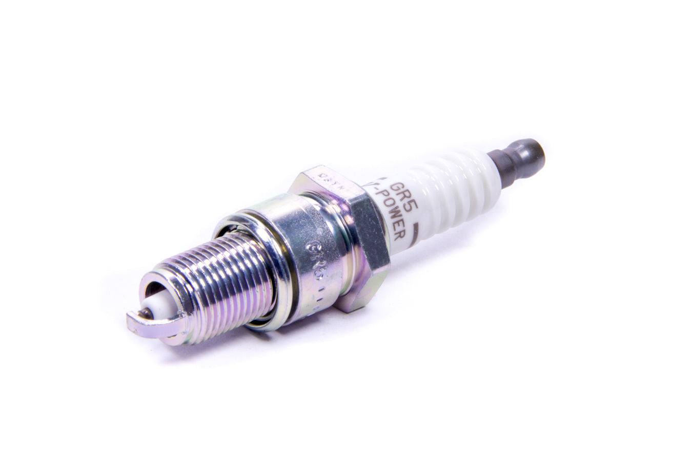 Spark Plug - NGK V-Power - 14 mm Thread - 0.749 in Reach - Gasket Seat - Stock Number 2851 - Resistor - Each
