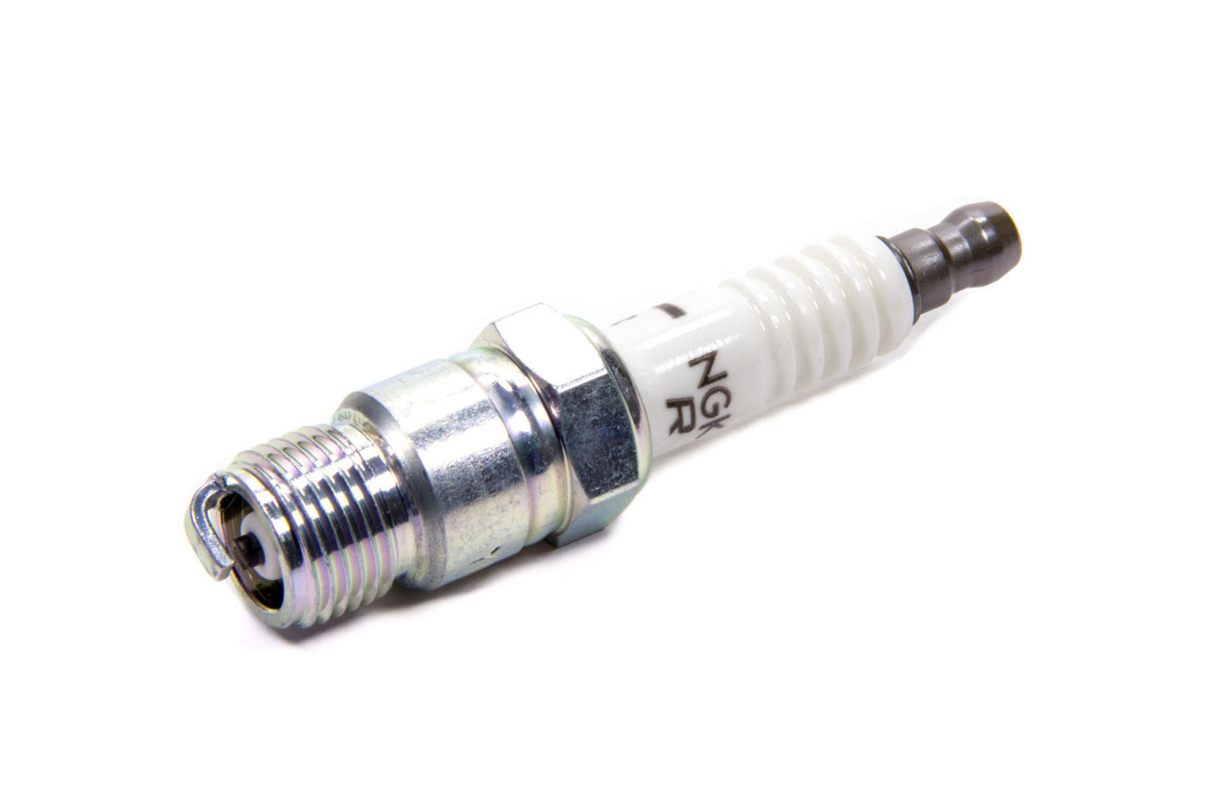 Spark Plug - NGK V-Power - 14 mm Thread - 0.460 in Reach - Tapered Seat - Stock Number 7052 - Resistor - Each