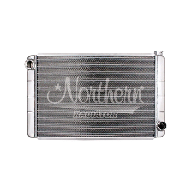 Radiator - Race Pro - 31 in W x 19 in H x 3.125 in D - Single Pass - Driver Side Inlet - Passenger Side Outlet - Aluminum - Natural - Each