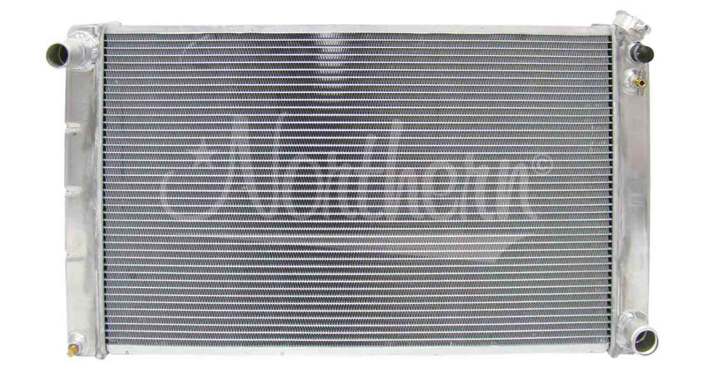 Radiator - 33 in W x 18.375 in H x 3.125 in D - Driver Side Inlet - Passenger Side Outlet - Aluminum - Natural - Manual - GM 1964-98 - Each
