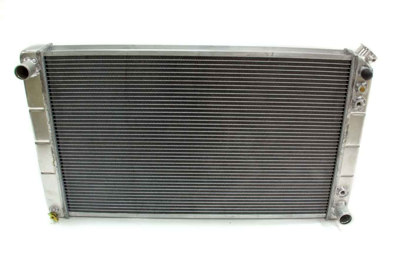 Radiator - 33 in W x 18.25 in H x 3.125 in D - Driver Side Inlet - Passenger Side Outlet - Aluminum - Natural - LS Conversion - GM 1965-86 - Each