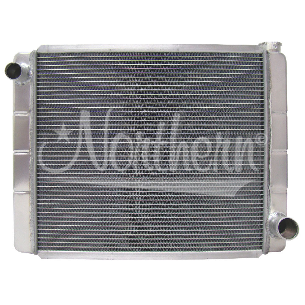 Radiator - Race Pro - 25.5 in W x 19 in H x 3.125 in D - Driver Side Inlet - Passenger Side Outlet - Aluminum - Natural - Each