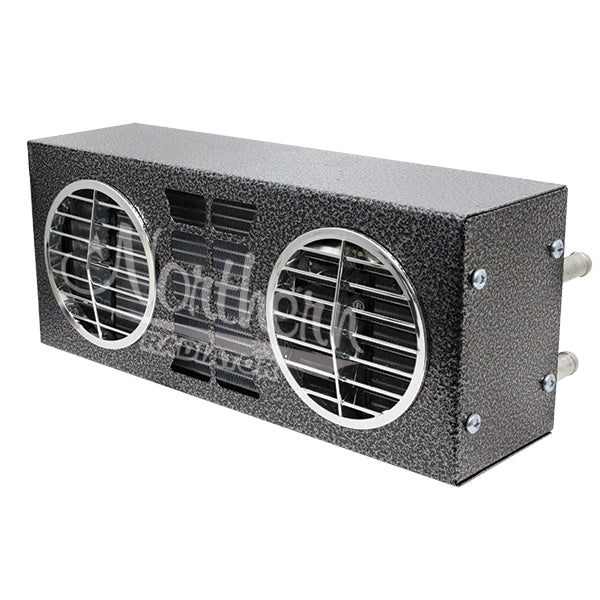 Heater - Auxiliary - 30000 BTU - Horizontal Mount - 16 x 6-1/2 x 9 in - 12V - 3 Speed - Installation Kit / Switch - Universal - Kit