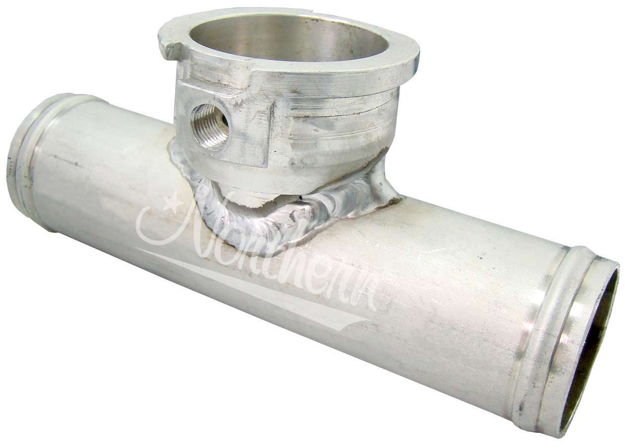 Filler Neck - Hose Mount - 1-1/2 in Hose to 1-1/2 in Hose - Aluminum - Natural - Each