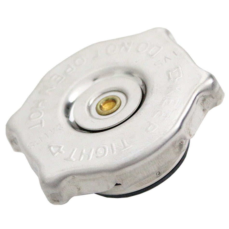 Radiator Cap - 20 lb - Round - Notch Grip - Aluminum - Natural - 3/4 in Deep Radiator Necks - Each
