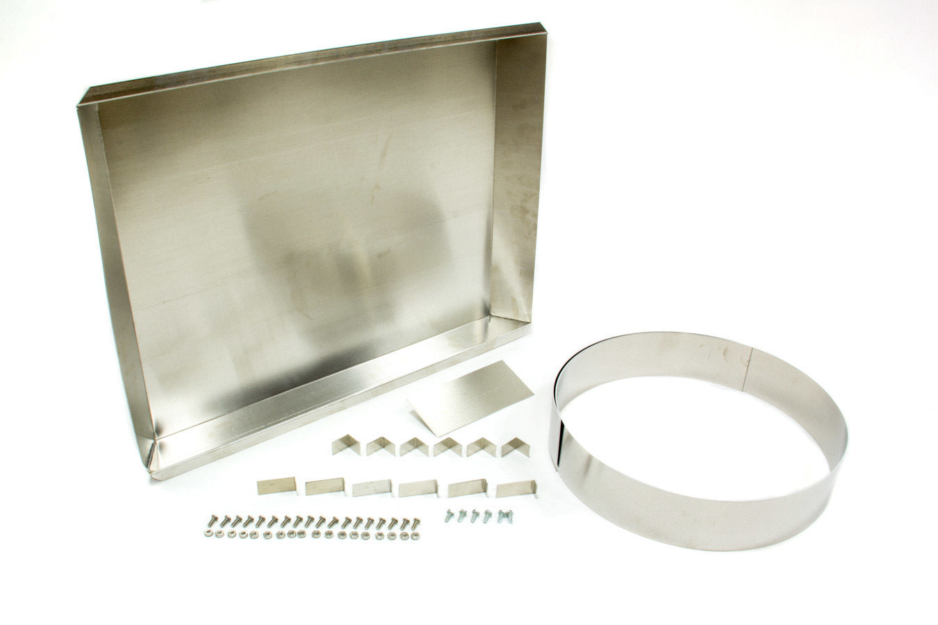 Fan Shroud - Hurricane - 25.75 in Wide - 19.375 in Tall - Cut to Fit - Aluminum - Natural - Universal - Kit